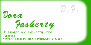 dora faskerty business card