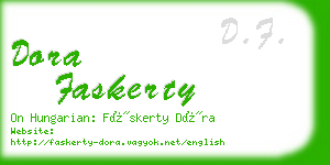 dora faskerty business card